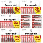 AA Batteries, batteries aa pack, Panasonic batteries AA pack of 50 Zinc Carbon disposable double aa batteries 1.5v For Low drain devices toys fairy lights household remotes applications