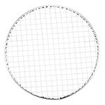 sourcing map 5pcs Round BBQ Grill Net 9.5" Dia Galvanized Iron Barbecue Mesh Mat for Baking Smoking Charcoal Grilling Roasting