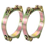 uxcell 2Pcs T-Bolt Hose Clamps, 95-105mm/3.74"-4.13" ID Range, Carbon Steel Radiator Hose Clamp Intake Clamp for Truck Exhaust