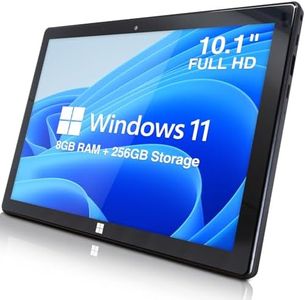 Fusion5 10.1" Windows 11 Tablet PC - FWIN232 Plus Ultra Slim Tablet Computer - 8GB RAM, Full HD 10 Inch Display, 5G WiFi, Intel Quad-Core CPU, USB 3.0, Micro HDMI, Dual Cameras, Bluetooth