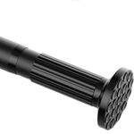AIZESI Extra Long Shower Curtain Rod No Drilling Tension Rod 51-168 Inches Adjustable Tension Curtain Rod For Closet, Easy To Install, High Carbon Steel Closet Rod For Windows Or Shower, Black