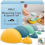 NEW!! OTOTO Measuring Spoons Set - Teaspoons for Dry & Liquid Ingredients, BPA-free & Dishwasher Safe, Funny Gifts, Cute Kitchen Accessories, Baking Accessories, Unique Kitchen Gadgets (Shelly)