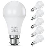 B22 LED Bulbs Bayonet 100W Equivalent, 2700K Warm White Bayonet Light Bulb, 13.5W 1500lm Super Bright LED Bayonet Bulb, BC GLS Energy Saving Light Bulb, Pack of 6