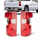 FOMIUZY Tail Lights Assembly Fit Chevy Silverado 1500 2019 2020 2021 2022 2023 Chevrolet 2500 3500 HD 2500HD 3500HD Rear Brake Turn Signal Back Up Taillight Left Driver Right Passenger Side(Halogen)