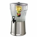 Service Ideas CBDRT5SS Beverage Dispenser, BPA Free, Stainless Steel, Round, 5 gal