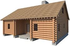 DIY Log Cabin House with Loft Plans - 5 Bedroom Cottage (1365 sq/ft) - Build Your Own Retreat