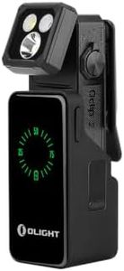OLIGHT Oclip 2 Ultra Premium Rechargeable EDC Clip Light With Charging Dock | Long Runtime, 115-Degree Tilt, 360-Degree Clip, 580 Lumens, White LED, Red, UV Light, USB-C, OAL, Magnetic, Emergency, Work