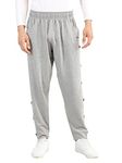 CHKOKKO Men Casual Track Pant Regular Fit Lower with Pocket Light Grey XL