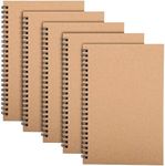 5 Packs Spiral Notepad A5, 120 Page