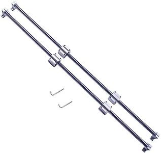2PCS Linear Motion Rod Shaft Guide 20mm x 1200mm Linear Bearing Slide Set with 4PCS Block Bearings SCS20UU + 4PCS Aluminum Rail Support SK20 Linear Motion Set CNC Parts Kits for 3D Printer, DIY, CNC