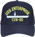 USS Enterprise CVN-65 Ships Ball Cap Navy Blue