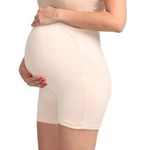 Morph Maternity Shorts | Pregnancy Panties for Women | Shorts Style | Prevents Inner Thigh Chafing Caused by Weight Gain | Soft & Stretchy Cotton | Pack of 1 | Skin | XXL