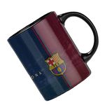 Kittu Barca FCB Printed 11 oz Ceramic Coffee Mug |,Best Gift for FootBaller's, Friends, Kids | Black Color Football Coffee Mug | (350 ml) | (Pack of 1)