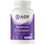 AOR - Advanced B Complex 499mg, 90 Capsules - Full-Spectrum B Complex Vitamin Supplement for Mood Support, Heart Health and Brain Health Supplement for Adults - Vitamin B Complex Capsules