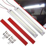 CZC AUTO 12V/24V LED Interior Light Bar 72 LEDs RV Strip Lights Fixture with ON/Off Switch Camp Shell Light White Lamp for Van Lorry RV Motorhome Truck Trailer Boat Cabinet Camping 2 Pack