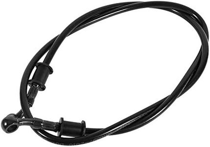 tubo freno linea, 50 cm - 120 cm tubo freno moto intrecciato in acciaio freno frizione tubo flessibile tubo olio colorato(900mm-Nero)