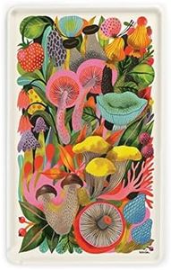 Genuine Fred Super Useful Tray, Mushrooms by Helen Dardik, Melamine Rolling Tray