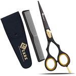 YSCARE Hairdressing Barber Hair Scissor for Professional Hairdressers Barbers Stainless Steel Hair Cutting Shears - for Salon Barbers, Men, Women, Children and Adults (6.5")