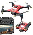dRoNe wItH hD DuAl cAmErA BrUsHlEsS MoToR, oNe cLiCk tAkEoFf/lAnDiNg FlIp rOlLiNg gEsTuRe cOnTrOl wI-Fi cAmErA ReMoTe cOnTrOl -X DrOnE (T6 PRO)