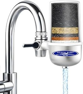 Faucet Mount Water Filter System (6 Stages Advanced Filtration/Chrome) | Crystal Quest