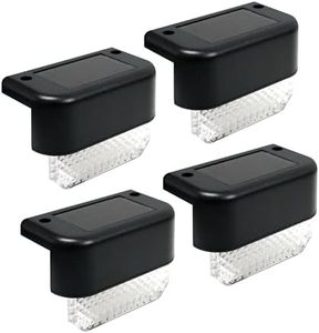Homehop Solar Light Outdoor Home Waterproof Stair Led Lights for Decoration Garden, Pathway, Patio, Step, Balcony & Courtyard (Warm/Multicolour) (Pack of 4)