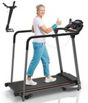 CIIHI Walking Treadmill for Seniors - Foldable Senior Treadmill with 0%-2% Incline, Long Handrails - 300 lbs Capacity Home Recovery Fitness Exercise Machine for Elder, Mute & Qucik Speed Button