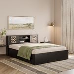 Wakefit Bed | 1 Yr Warranty | Bed Queen Size, Comes with Storage Box, Noise-Free, Density: 680–750 kg/m³, Termite & Borer Resistant, Fits Mattresses Up to 8 inches (Algol 78 x 60 - Wenge)
