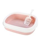 KittuPet Cat Litter Box Tray with Free Scooper Suitable for All Cat Breeds & Kittens (Colour May Vary)