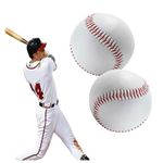 Baseball Ball,2 Piece Hand Sewn Baseballs,Soft Baseballs,9 Inch Baseballs,PU Soft Baseballs,Training Baseball,Baseball Balls Softball,for Adults and Teenagers