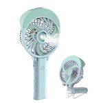 HandFan Handheld Fan Misting Hand Held Fan Rechargeable Battery Operated Portable 3 Speeds & 55ml Spray &180°Foldable With Metal Clip USB Personal Water Fan For Travel Camping Outdoor Women
