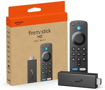 Amazon Fire TV Stick HD (newest model), free and live TV, Alexa Voice Remote, smart home controls, HD streaming