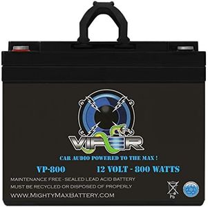 Mighty Max Battery Viper VP-800-12 Volt 35 AH, Internal (INT) Terminal, 1800 Watt Car Audio High Current Power Cell Battery