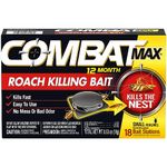 Combat 12 Month Roach Killing Bait, Small Roach Bait Station, 0.64 Ounce, 18 Count