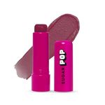 SUGAR POP Nourishing Lip Balm, 4.5g - 07 Plum Tinted Lip Moisturizer For Dry & Chapped Lips Enriched With Castor Oil, SPF Infused Lip Care For Women