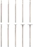 AM ARROWMAX 10pcs T Shape Diamond Burr - 3/32'' Shank Mini Channel Cutting Burs Diamond Mounted Stone Carving Bits for Rotary Tools Includes Dremel