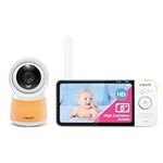 VTech RM5754HD Smart Wi-Fi Video Baby Monitor with 5” Display and 1080p HD Camera, Built-in Night Light & 1 Camera, White