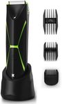 Electric Body Hair Trimmer for Men: Manscape Ball Trimmer Waterproof Pubic Hair Groomer Cordless Rechargeable Groin Shaver Replaceable Blade Shaving Wet/Dry Hygiene Razor Portable Body Grooming Travel