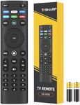 Remote (XRT140) TV Remote with VuduNetflixPrimeDisneyHuluRedbox Keys - Black