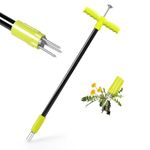 ORIENTOOLS Weed Puller Manual Weeder Weeding Tool Twist Dandelion Puller Weed Extractor with Steel Handle and 3 Claws, Stand Up Garden Lawn Easy Root Remover Garden tool, 93cm