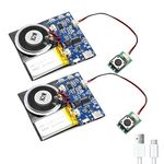 XLW Module - 16MB Push Button Activated Sound Module with Speaker, Type-C Cable, and Easy Recording Capability16 Minutes for Personalized Greetings, DIY Projects, and Holiday Crafts (Blue-2Pack)