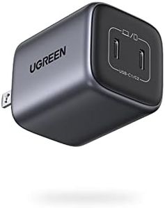 UGREEN 45W USB C Charger, Nexode GaN Dual Foldable PPS Charger Block Support Samsung Super Fast Charging 2.0 for Galaxy S23 Ultra/S22/Note 20, iPhone 15 Pro Max/14/13, iPad, MacBook, Steam Deck