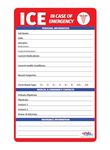 ICE Medical Card for Seniors - in Case of Emergency Fridge Magnet with Marker - Refrigerator Safety Important Phone Numbers Call List for First Responders - 5.25 x 8.5 in. (1 Pack)