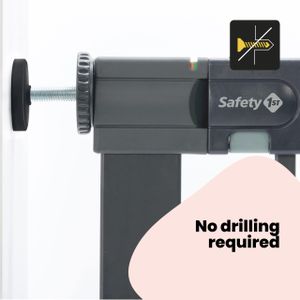 Safety 1st Metal Baby Gate – Black Child Safety Barrier