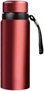 Insulated Water Bottles 24oz 32 oz 40oz Coffee Tea Infuser Bottle Thermal Cup Double Walled Vacuum Insulated Stainless Steel Flask Leak Proof Travel Mug Keep Warm (red, 32oz)