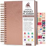 Clever Fox Budget Planner & Monthly Bill Organizer with Pockets. Expense Tracker Notebook, Budgeting Journal and Financial Planner Budget Book to Control Your Money. Large Size – Rose Gold