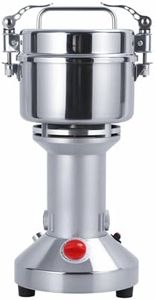 Grain Mill Grinder, High Speed Electric Stainless Steel Grinder, 50-300 Mesh/Min Corn Flour Pulverizer Powder Machine for Dry Spice Herbs Grains Coffee Rice (300g)