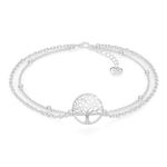 SERASAR Anklet Ladies Jewelry Tree of Life Chain 925 Sterling Silver 18 Carat Gold Jewelry Anklet Ladies Anklet Girls Jewelry Birthday Gift for Women Tree of Life