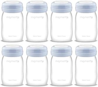 Maymom Wide Neck Breastmilk Collection n Storage Bottle 5.4 oz; Re-markable SureSeal Disc. Compatible with Spectra S2 Spectra S1 Spectra 9 Plus.
