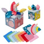 Taf Toys Wonder Baby Tissue Box Toy for Infants & Toddlers. Baby Sensory Box. Tummy Time Toy Colourful Pull Scarves & Crinkling Blankies. Educational Learning Toy. Suitable for 12 months +