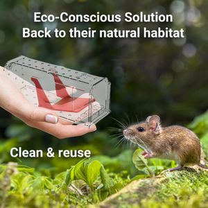 ROSHIELD Humane Mouse Traps – Reusable No-Kill Rodent Catcher